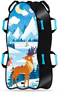 Sunlite Sports 36" - 45 Snow Sled, Ultra Portable, Strong and Durable, Sturdy Construction, Handles with Steering, Kid's Winter Fun