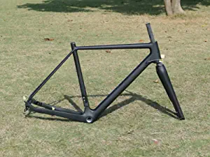 Full Carbon Matt Cyclocross Bike frameset : 58cm 56cm 54cm 52cm 49cm Cross Bicycle Frame 142 * 12mm + Fork 100 * 12mm + 2 * Axles + Headset + clamp 31.8mm + Hanger