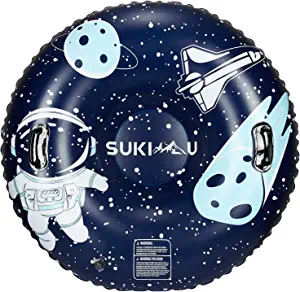 Snow Tube -47" Inflatable Sleds for Kids and Adults Snowboard with Thicker K80 PVC Material Heavy Duty Snow Tube with Handles for Sledding Skiing Winter Outdoor Fun Snow Toy