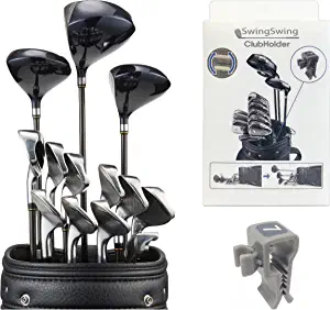HYOJATEM SwingSwing Premium Golf Club Holder Club Organizing Clips | 14 Clips Set with Identifying Numbered Stickers | Swivel Action Golf Club Clips for Golf Bags | Club Damage Protection