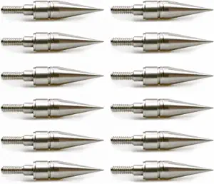 DIOLILI Archery Practice Field Points Tips and Arrow Shaft Explosion-Proof Ring Integrated Design,Suitable for Archery Target Shooting Practice and Hunting