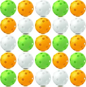 24 Pack Plastic Baseball Practice Baseballs Lightweight Baseball Training Balls Plastic Softballs for Home Indoor Outdoor Hitting Batting Training
