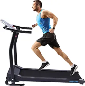 ANCHEER Treadmills, Folding Treadmill for Home,Auto Incline 300LBS+ Capacity Running Machine with LCD Display Smart Shock-Absorbing System, Easy Assembly&Space Saving for Family/Office Use